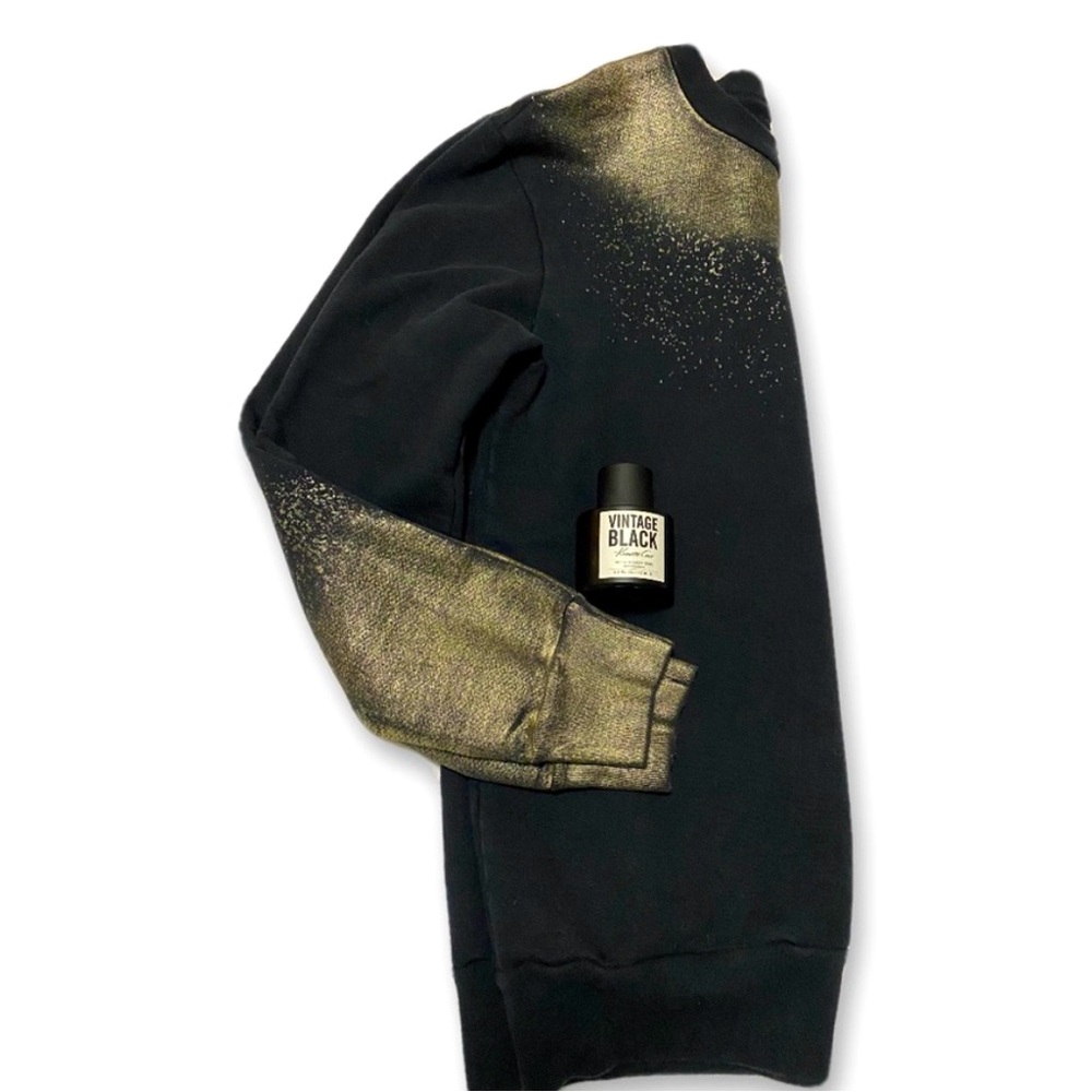 Drifter Gold Glitter and Black Crewneck